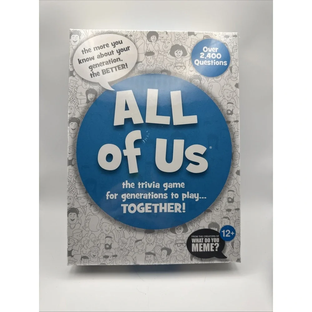 All Of Us The Trivia Game for Generations Play Together 2,400 Questions - New